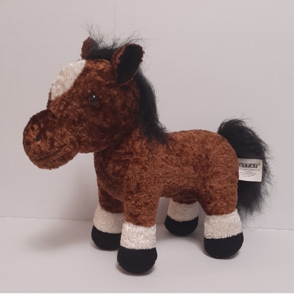 Battat Toys Battat Plush Clydesdale Horse Pony Brown Black White